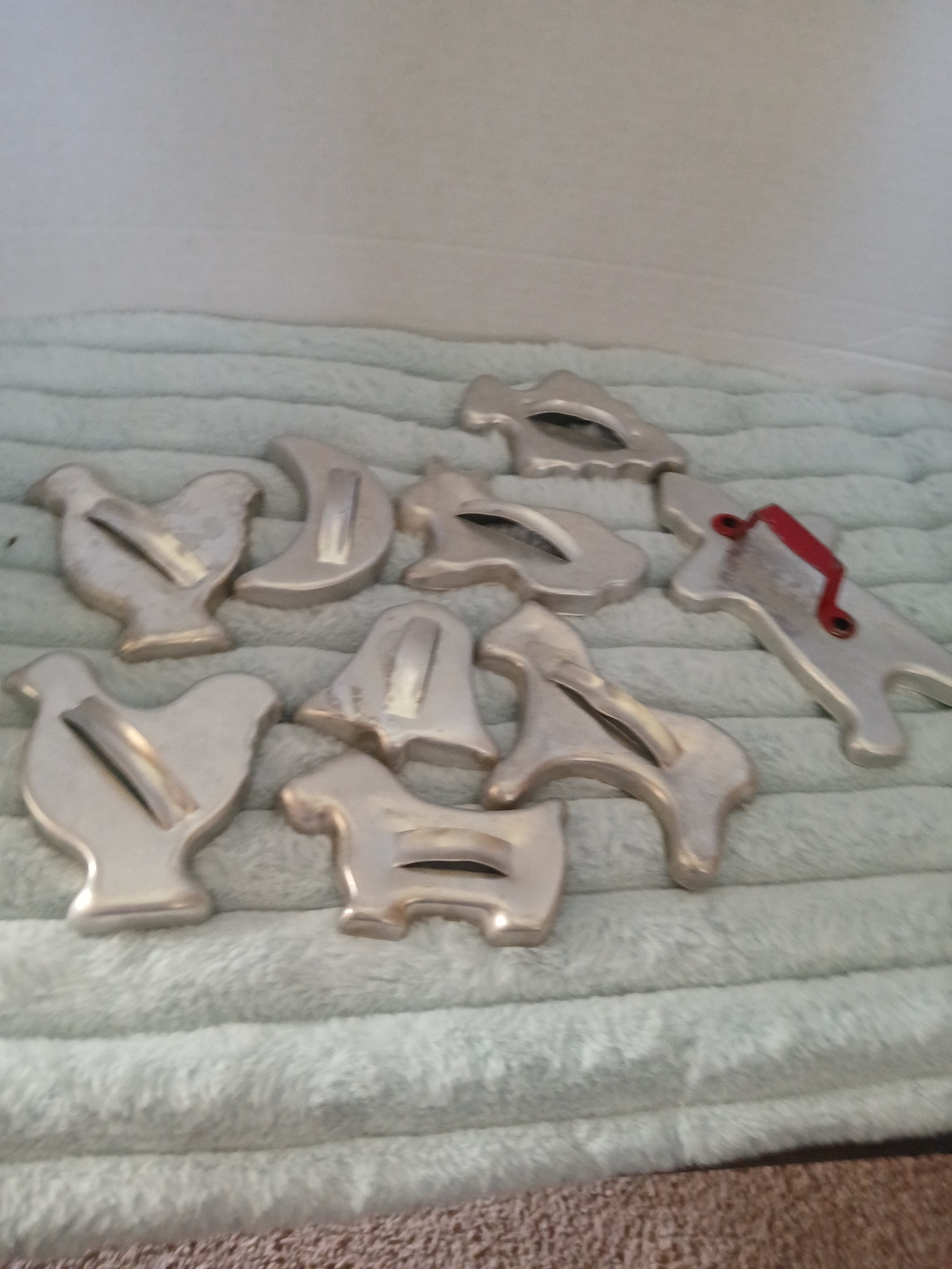 Assorted Metal Cookie Cutters - Farm Animal Shapes, Silver